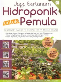Image of Jago bertanam hidroponik untuk pemula : bertanam sayur di rumah tanpa media tanah
