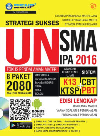 Image of Strategi Sukses UN SMA IPA 2016